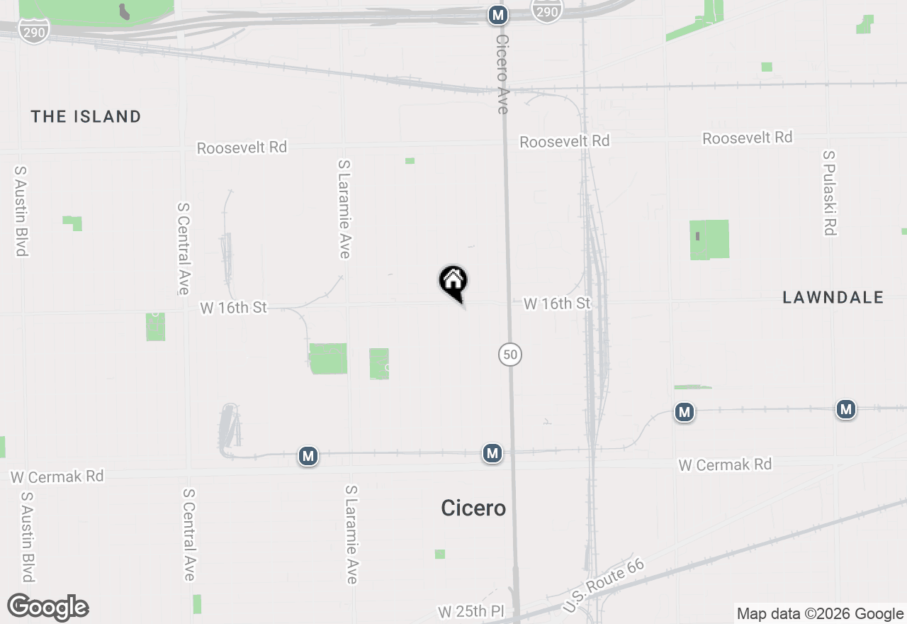 Map of 1605 S 49th Court, Cicero, IL 60804