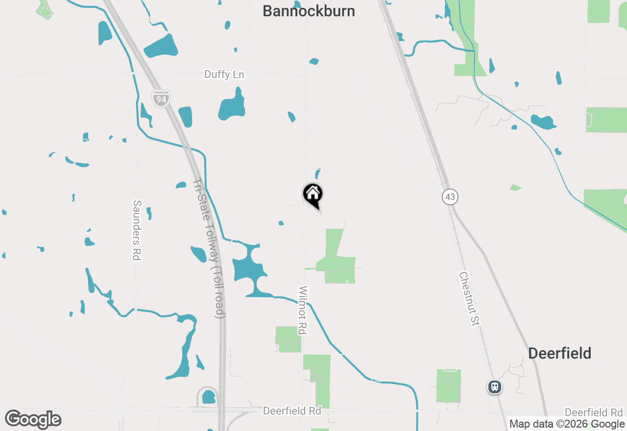 Map of 1530 Woodland Drive, Deerfield, IL 60015