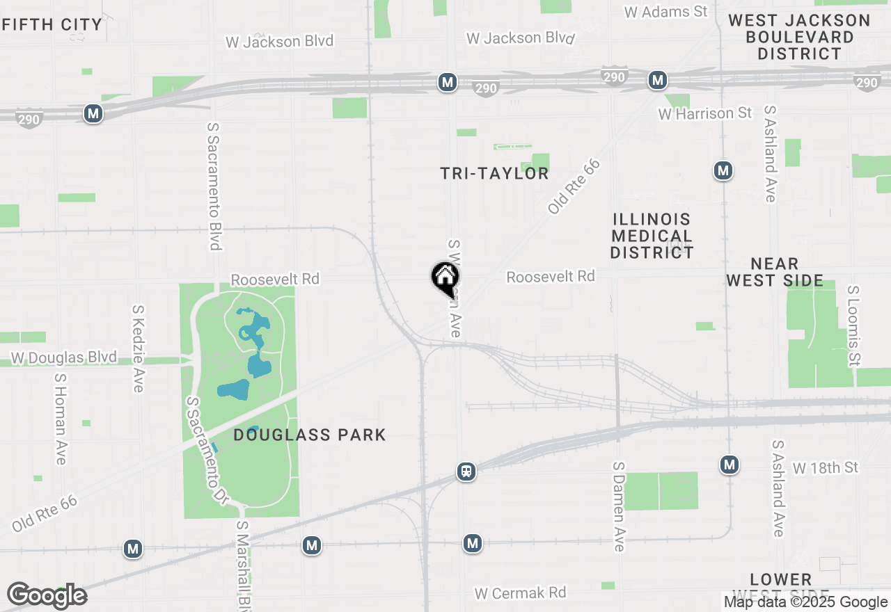 Map of 2415 W Washburne Avenue, Chicago, IL 60608