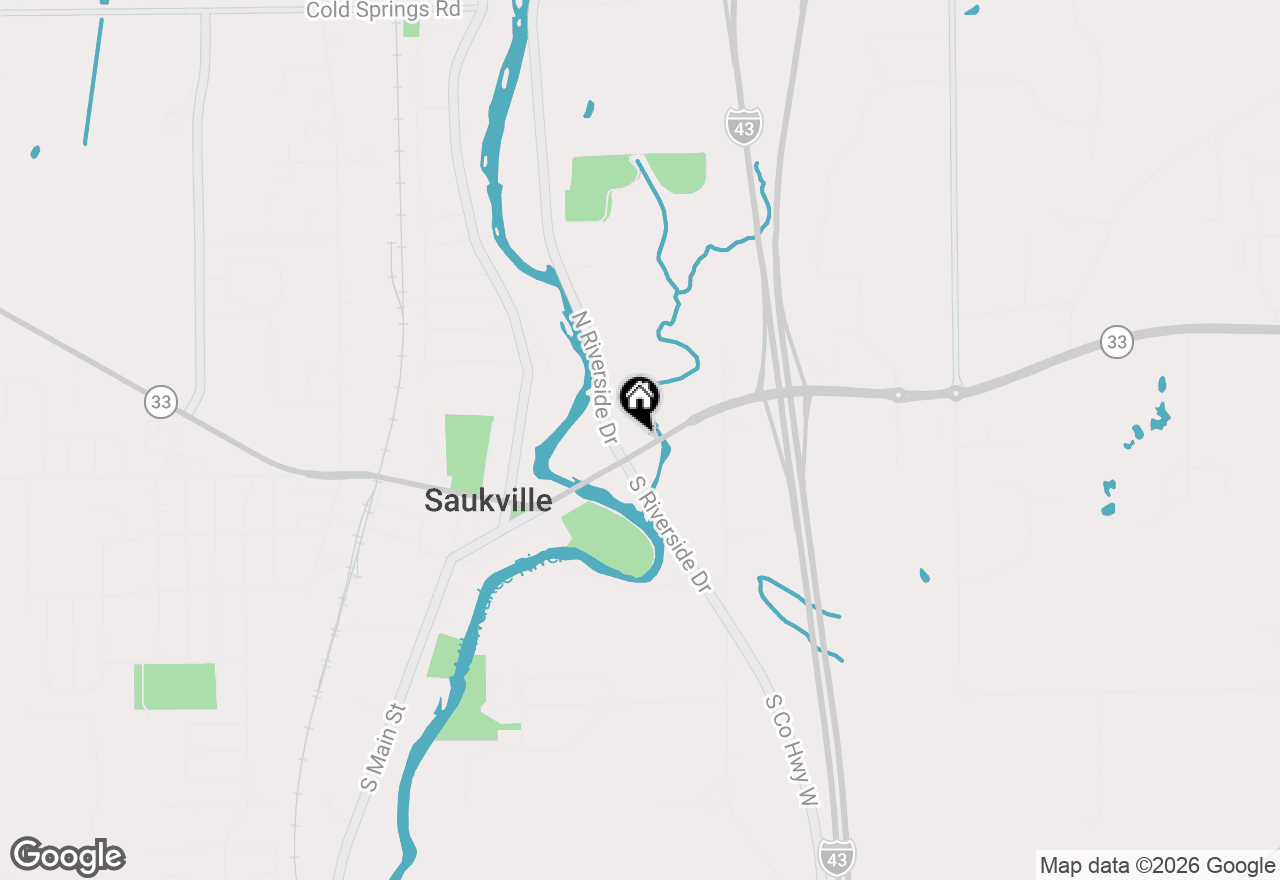 Map of 532 E Green Bay Ave #534, Saukville, WI 53080