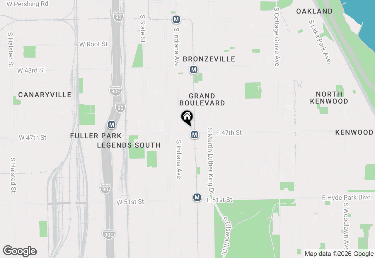 Map of 4644 S Prairie Avenue #2N, Chicago, IL 60653