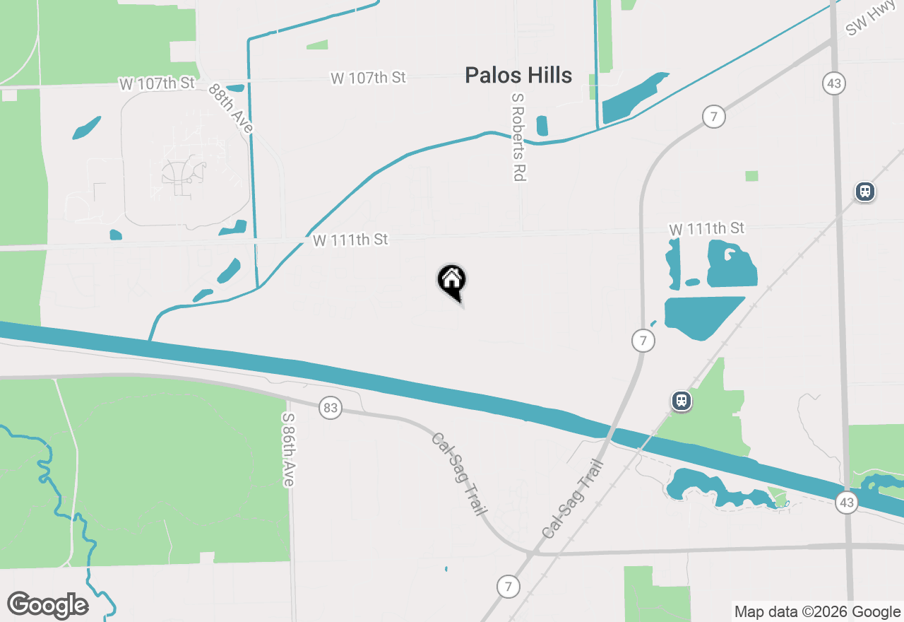 Map of 8137 Chestnut Drive #C, Palos Hills, IL 60465