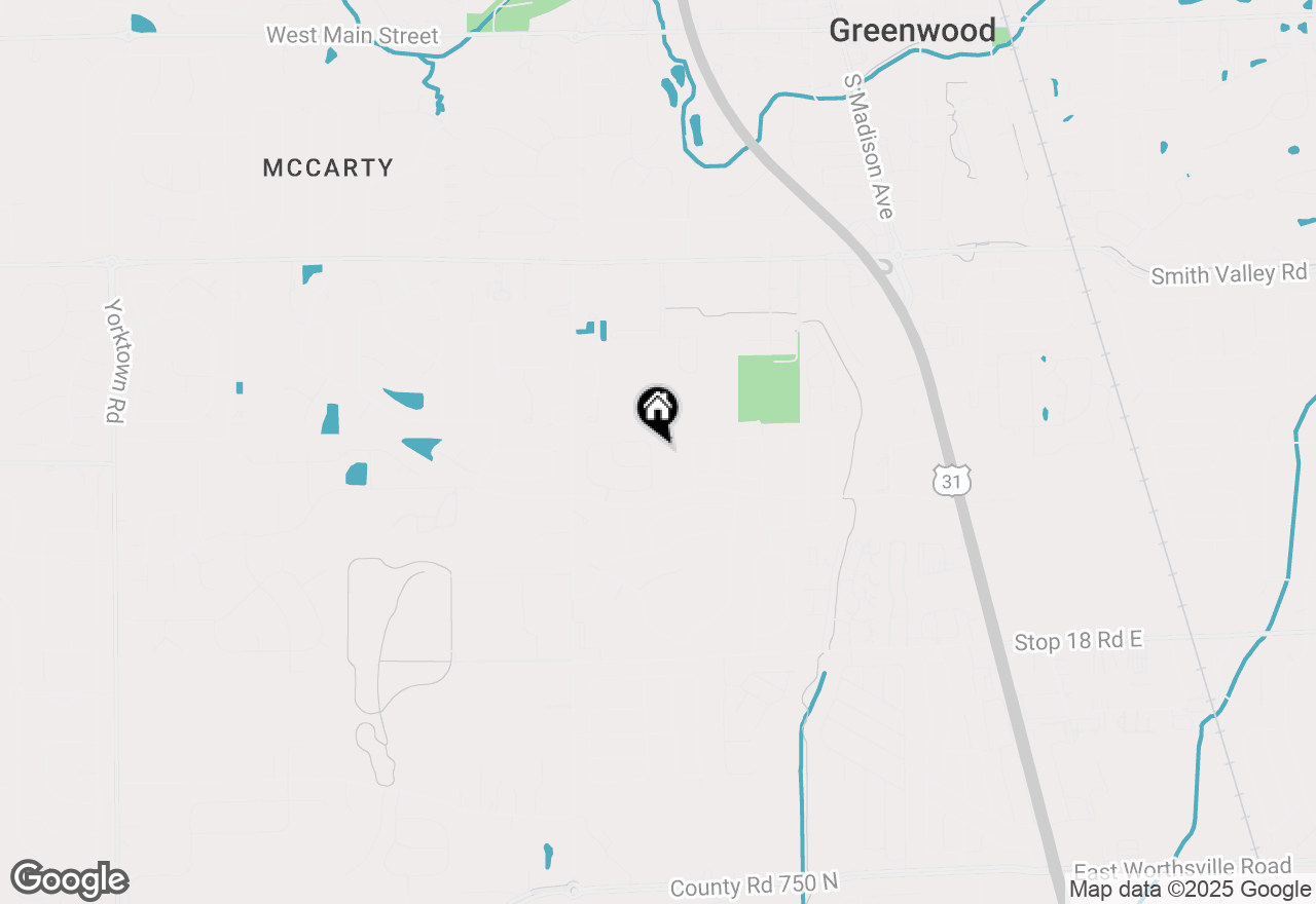 Map of 622 Stonemill Drive, Greenwood, IN 46143