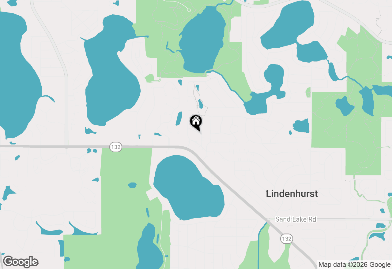 Map of 1707 Cherrywood Lane, Lindenhurst, IL 60046