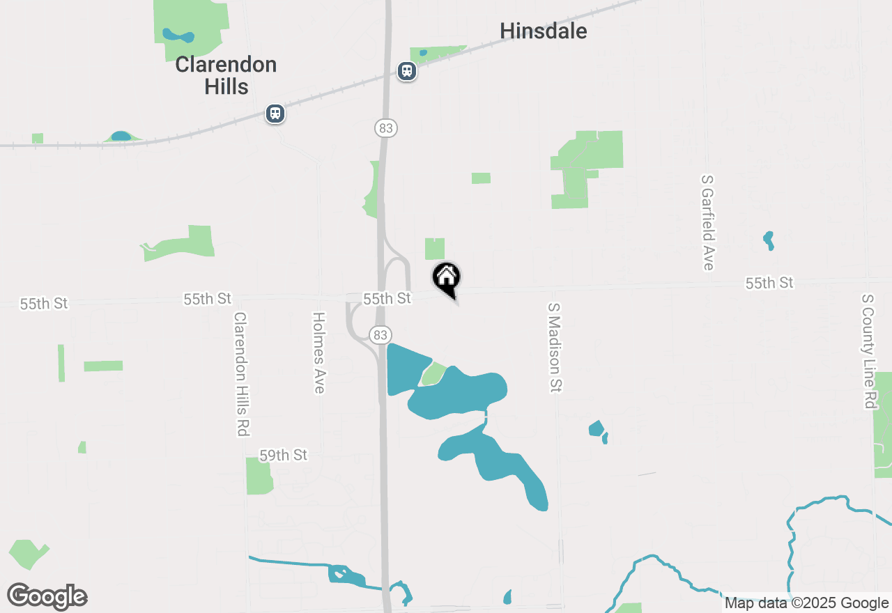 Map of 5516 S Bruner Street, Hinsdale, IL 60521