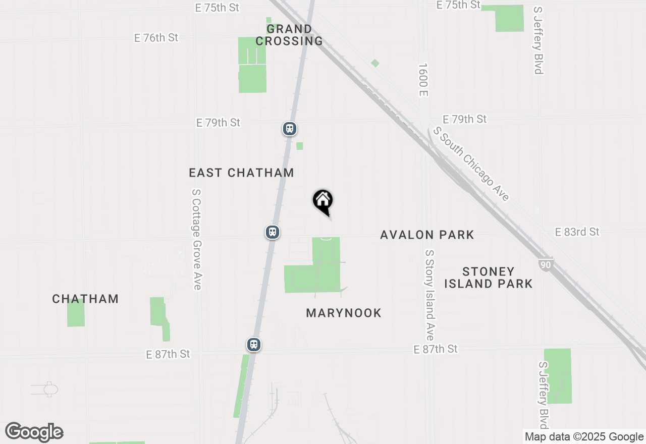 Map of 8228 S Avalon Avenue, Chicago, IL 60619