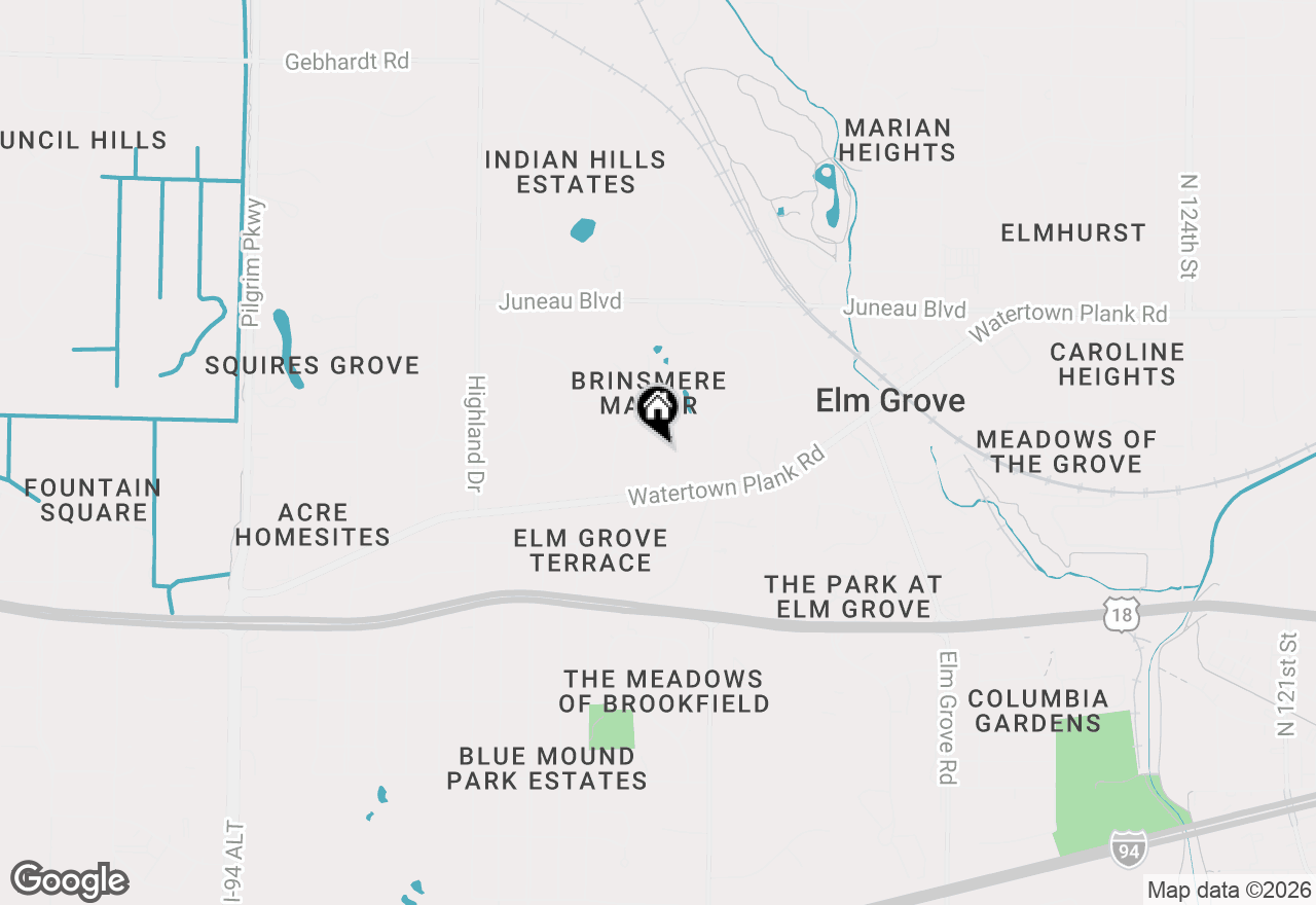 Map of 840 Kurtis Dr, Elm Grove, WI 53122