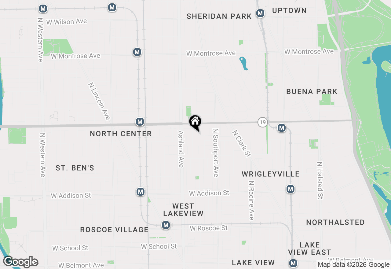 Map of 3921 N Greenview Avenue #1, Chicago, IL 60613