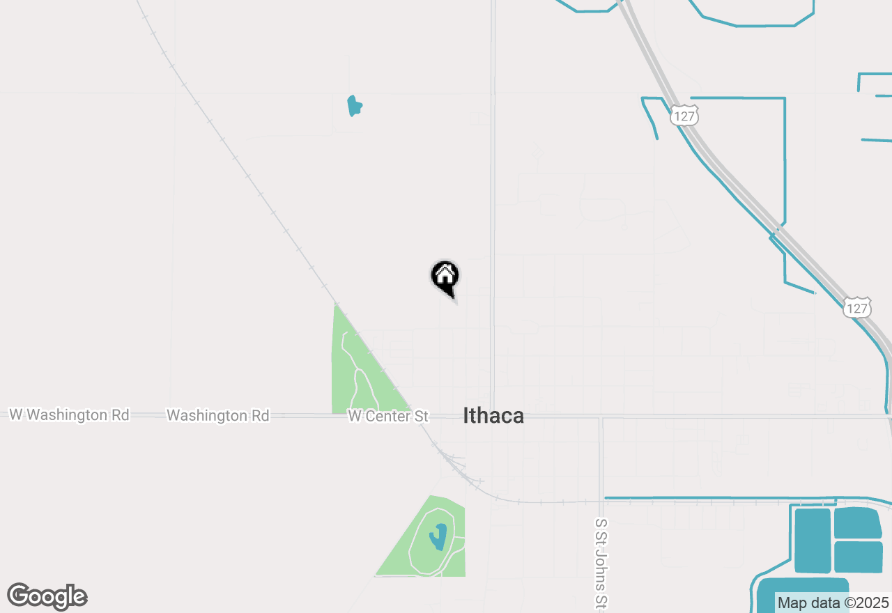 Map of 418 N Elm Street, Ithaca, MI 48847