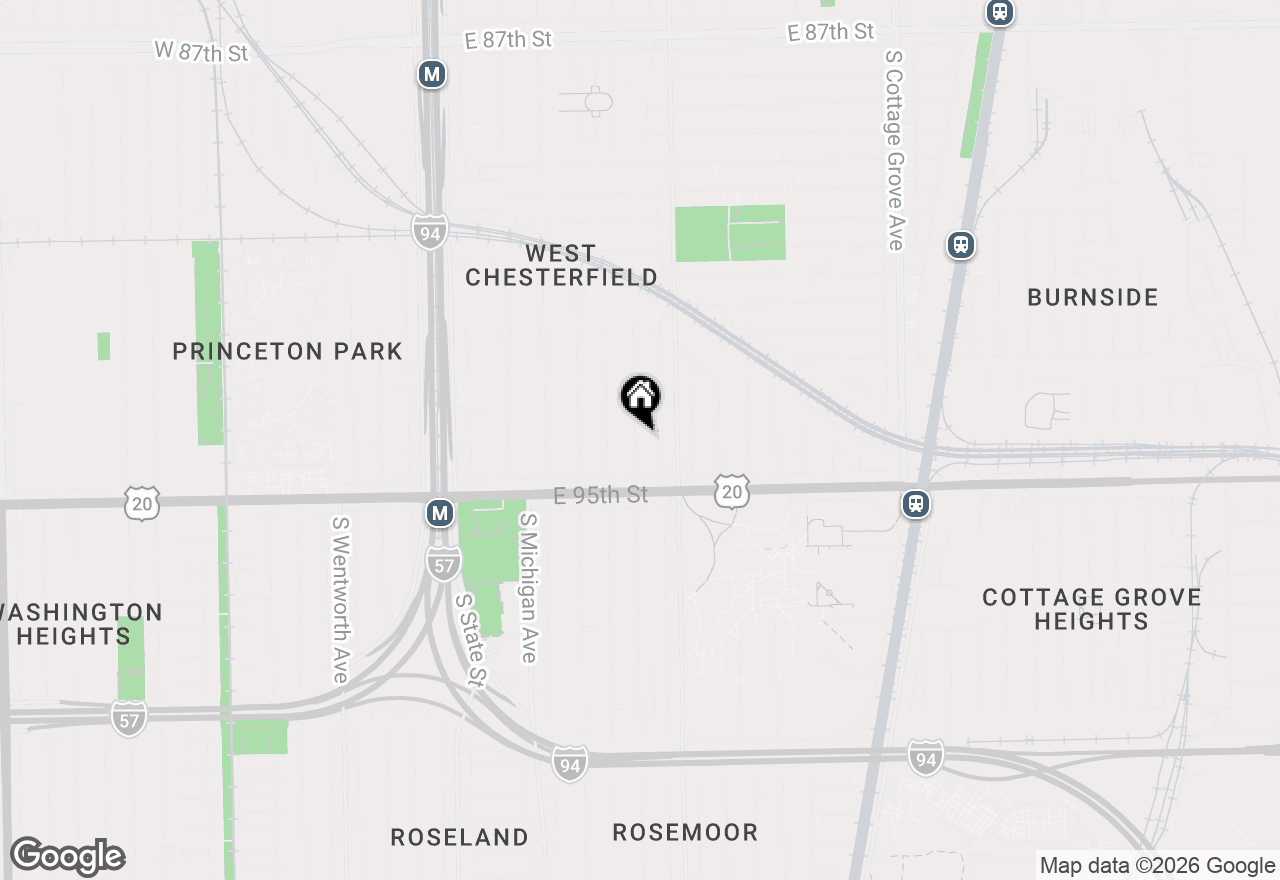 Map of 9400 S Calumet Avenue, Chicago, IL 60619