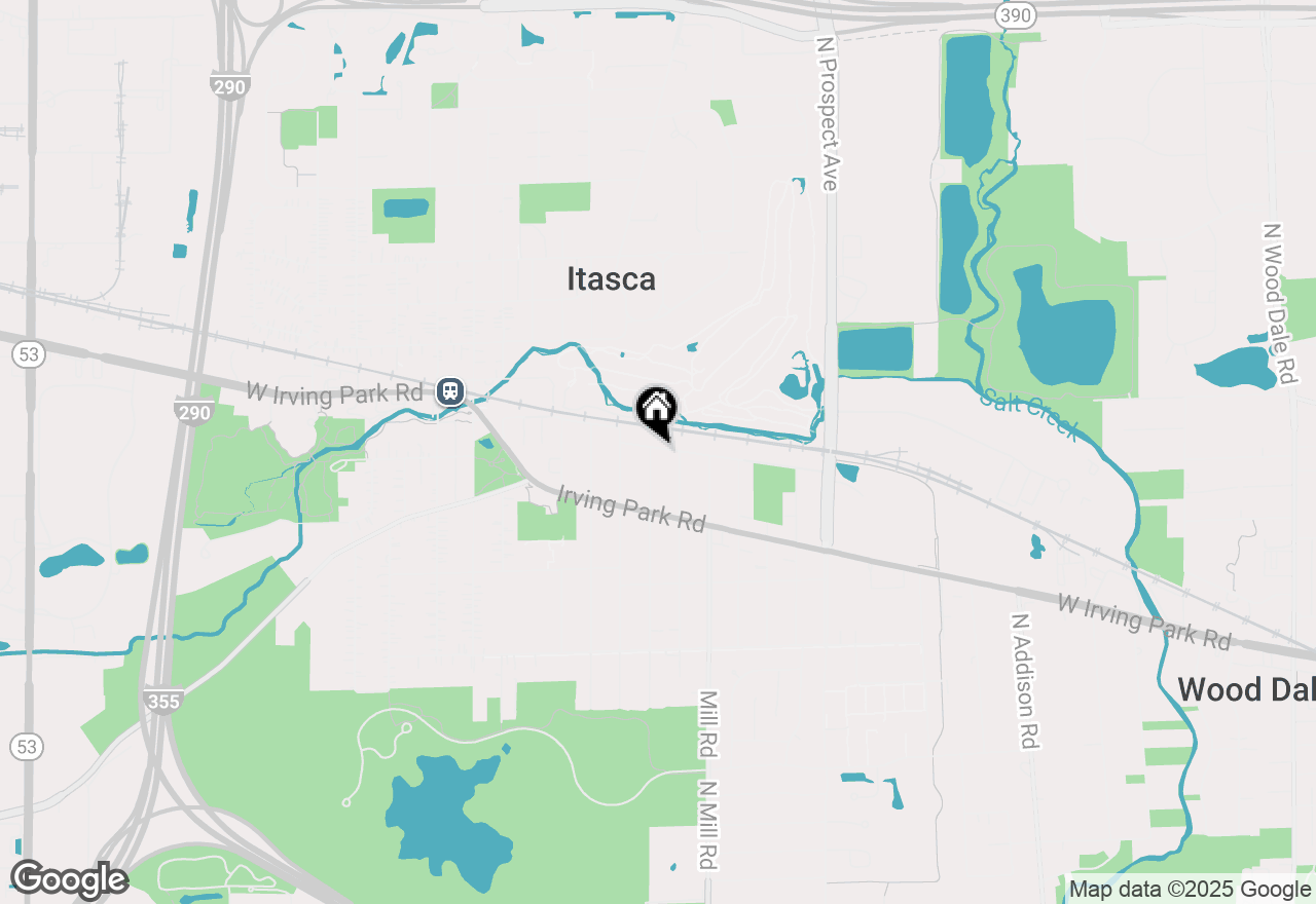 Map of 205 Home Avenue, Itasca, IL 60143