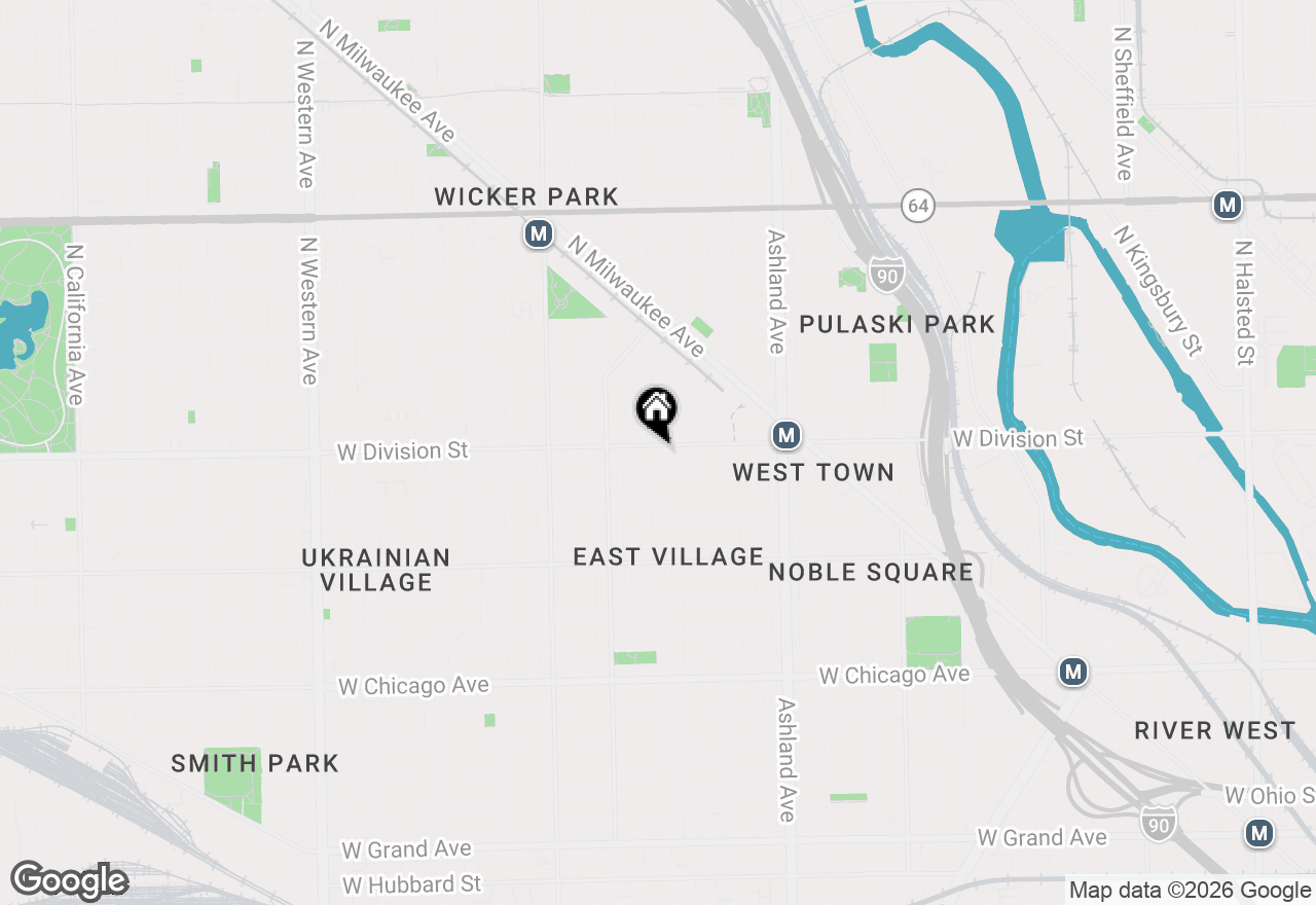 Map of 1809 W Division Street #2, Chicago, IL 60622