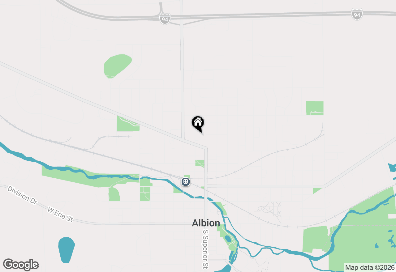 Map of 814 N Clinton Street, Albion, MI 49224