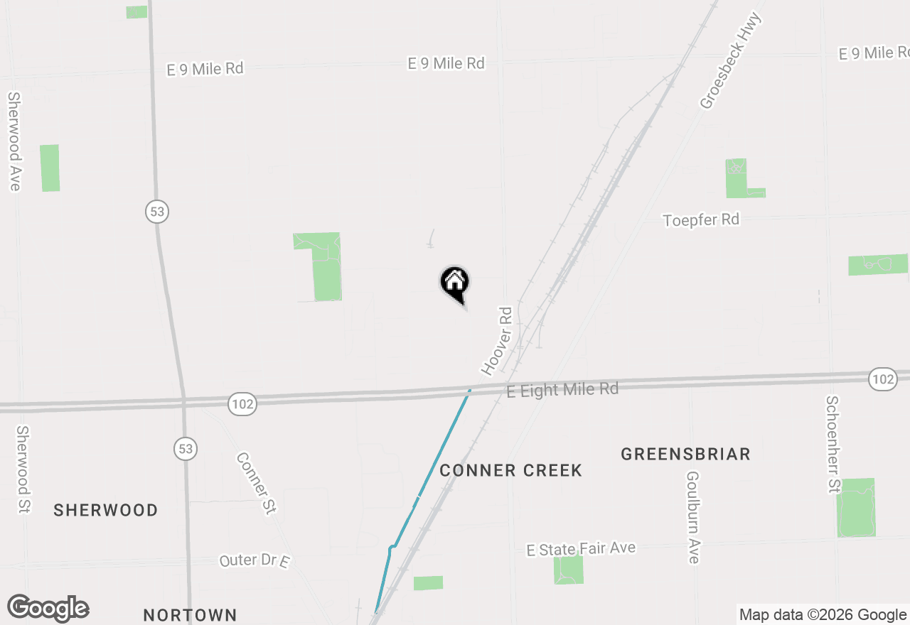 Map of 11439 Sherman Avenue, Warren, MI 48089