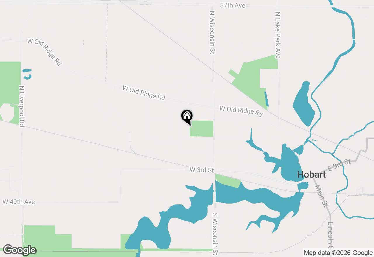 Map of 30 N Delaware Street, Hobart, IN 46342