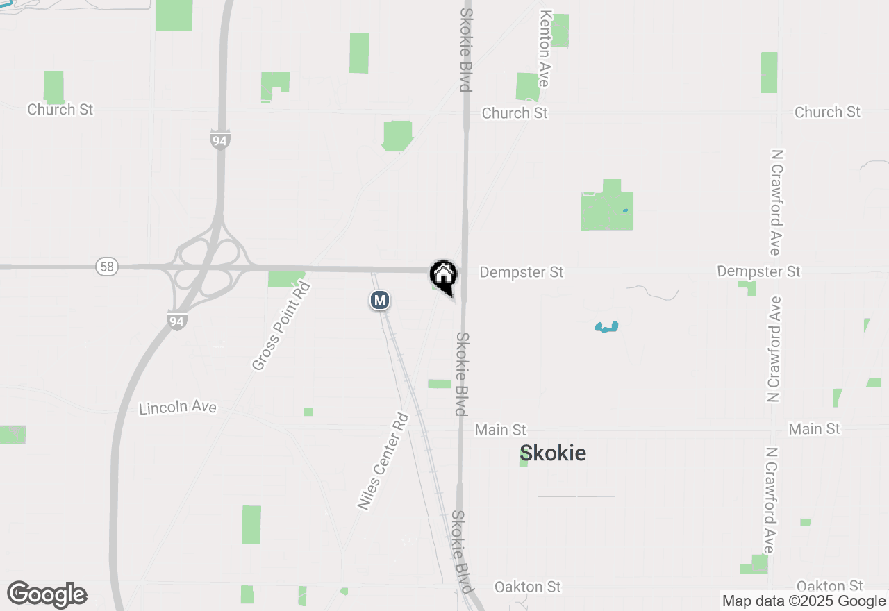 Map of 8700 Skokie Boulevard #3PS, Skokie, IL 60077