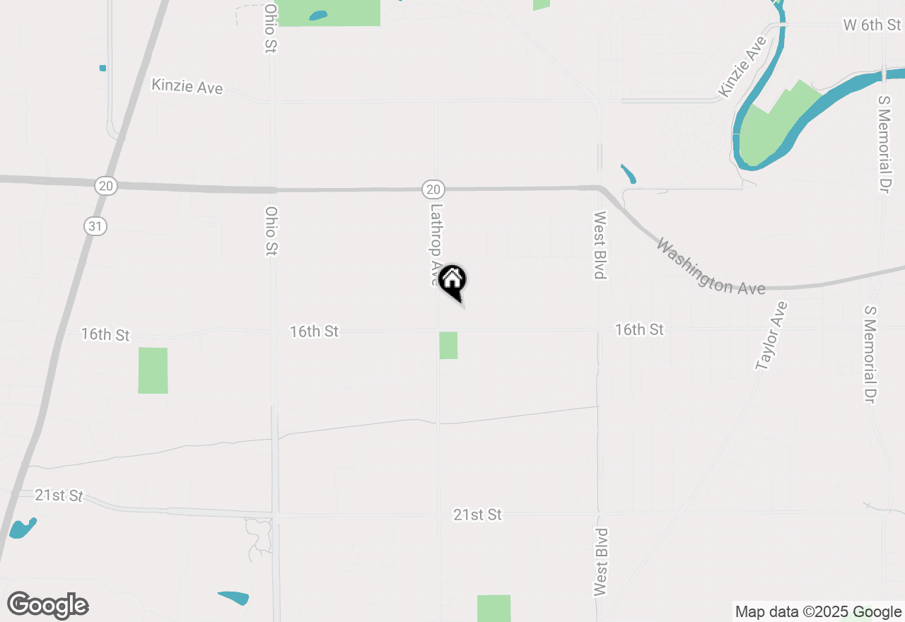 Map of 1516 Monroe Ave, Racine, WI 53405