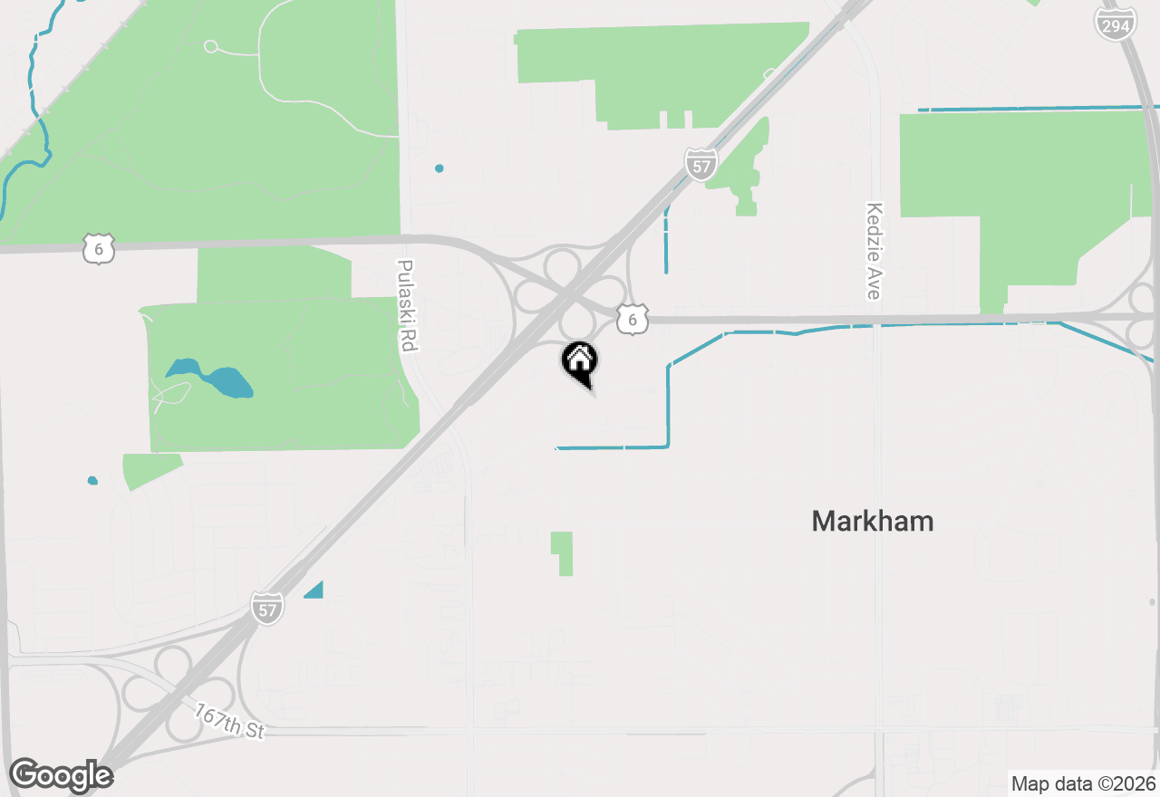 Map of 3737 Rose Manor Terrace, Markham, IL 60428