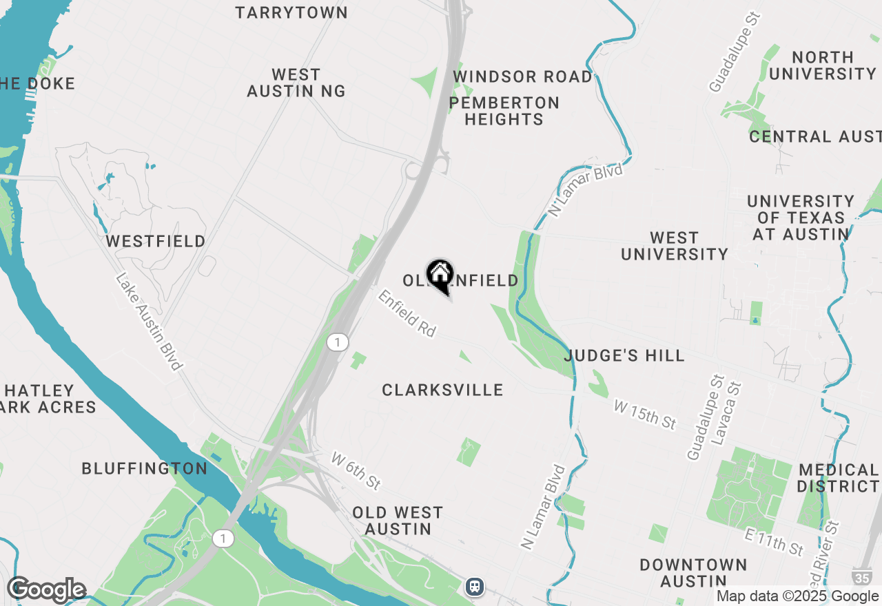 Map of 1603 Woodlawn Blvd #B, Austin, TX 78703