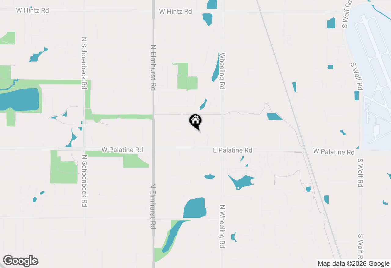 Map of 1525 Sander Court #108, Wheeling, IL 60090