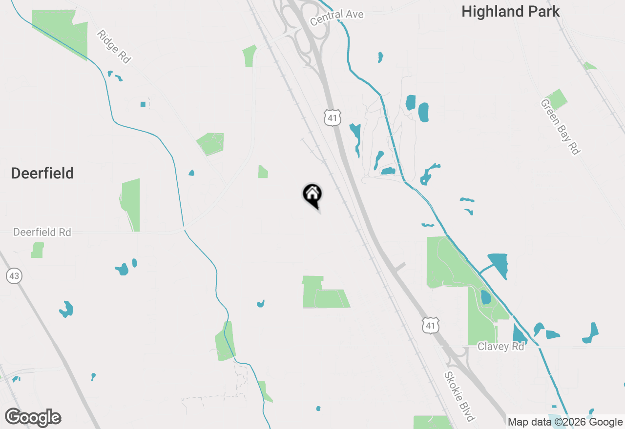 Map of 872 Virginia Road, Highland Park, IL 60035