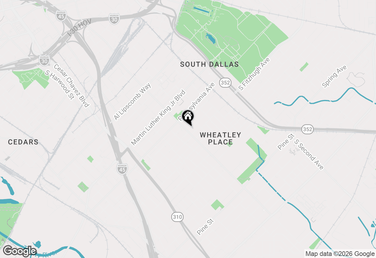 Map of 3316 S Malcolm X Boulevard, Dallas, TX 75215