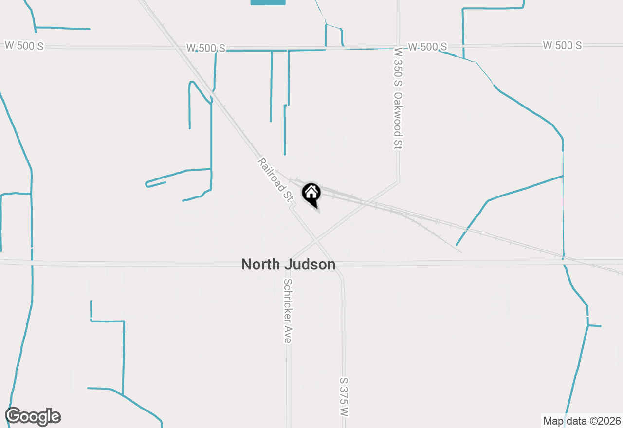 Map of 207 E Franklin Street, North Judson, IN 46366
