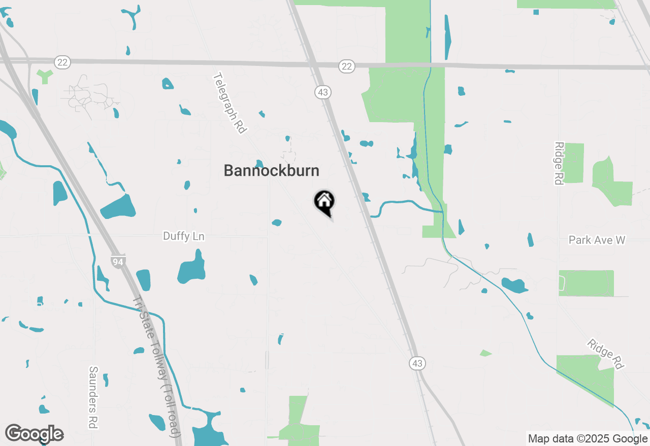 Map of 1380 Valley Road, Bannockburn, IL 60015