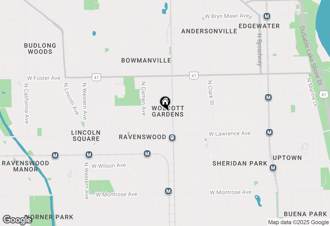 Map of 4923 N Wolcott Avenue #1B, Chicago, IL 60640