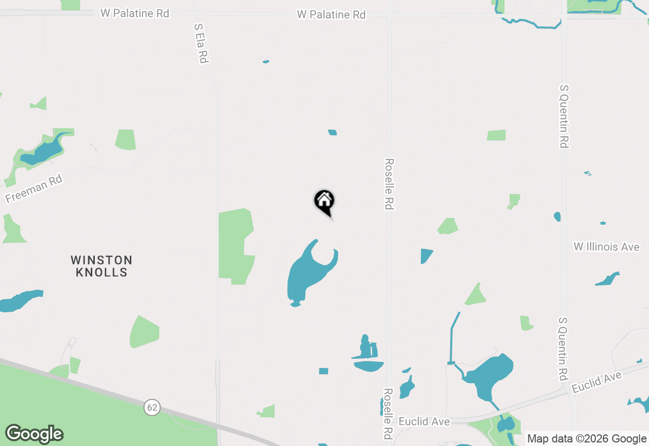 Map of 1685 Clover Drive, Inverness, IL 60067