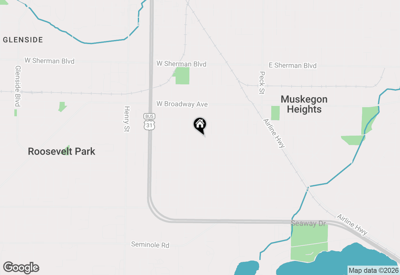 Map of 3008 9th Street, Muskegon, MI 49444