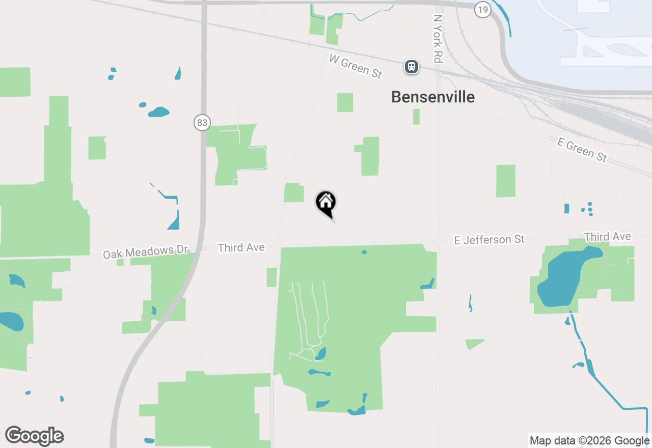 Map of 421 Miner Street, Bensenville, IL 60106