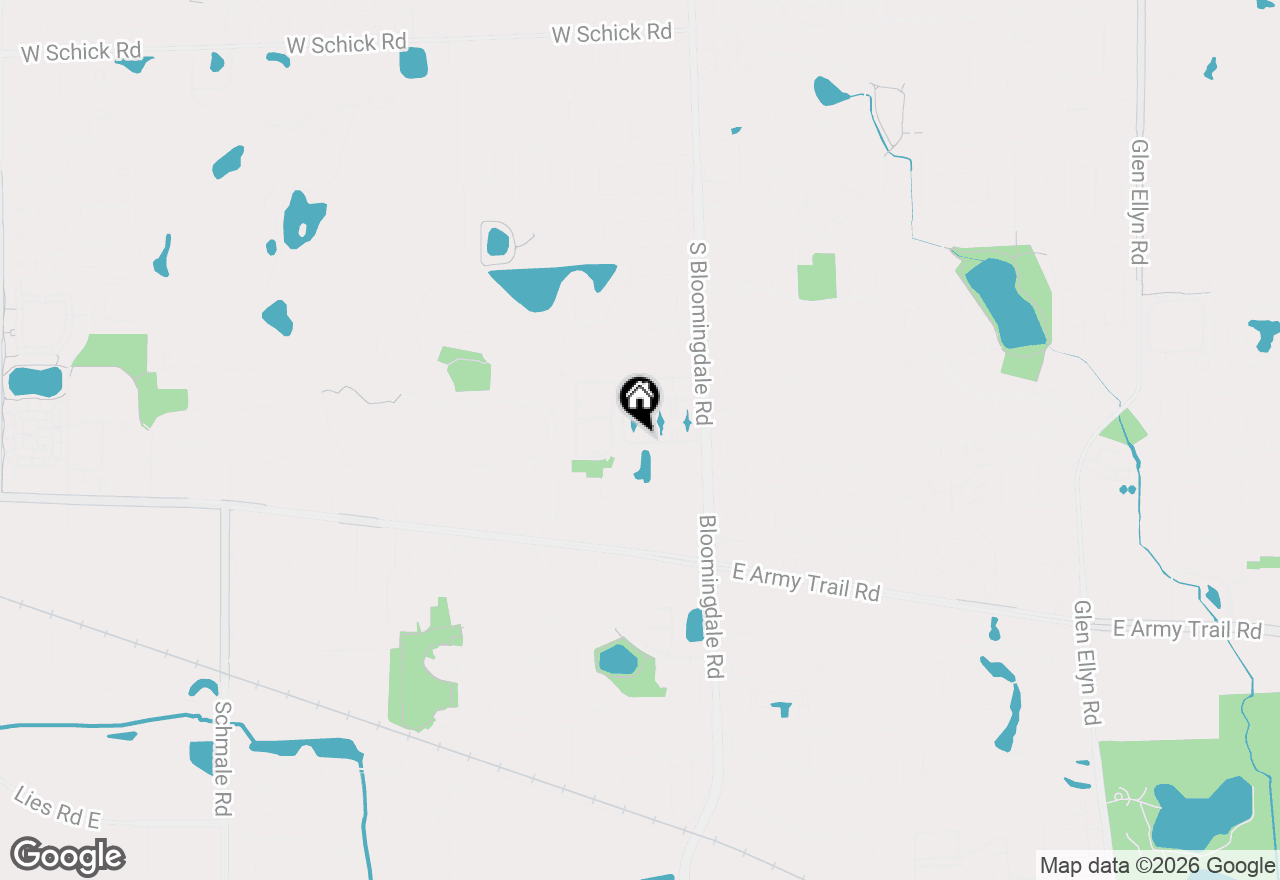 Map of 160 S Waters Edge Drive #302, Glendale Heights, IL 60139