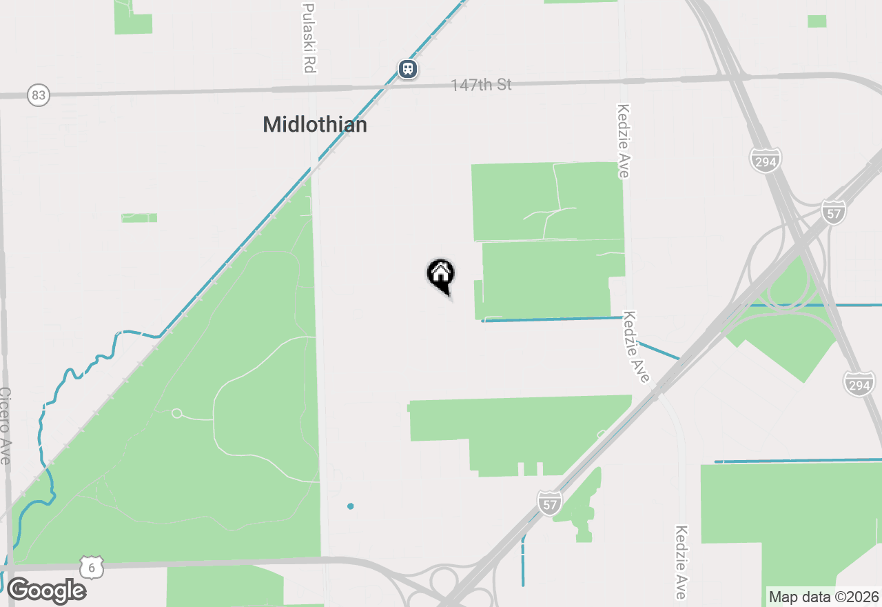 Map of 15222 Lawndale Avenue, Midlothian, IL 60445