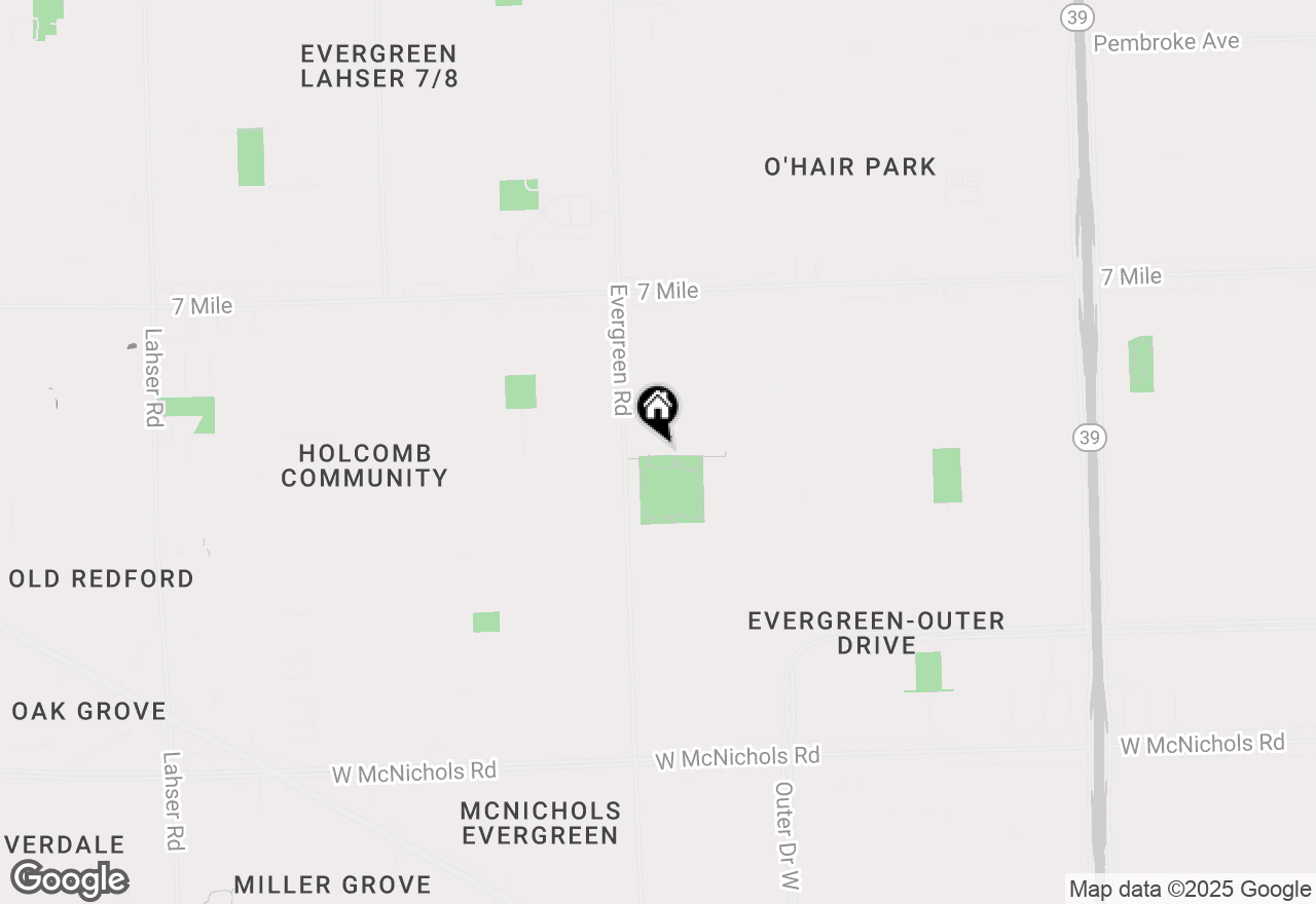 Map of 18400 Plainview Avenue, Detroit, MI 48219