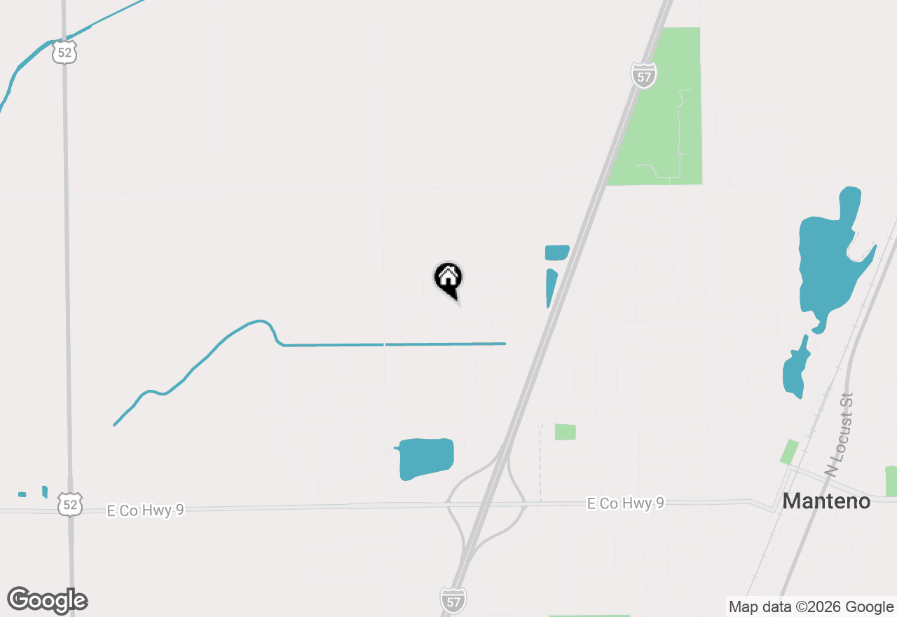 Map of 1009 Spring Street, Manteno, IL 60950