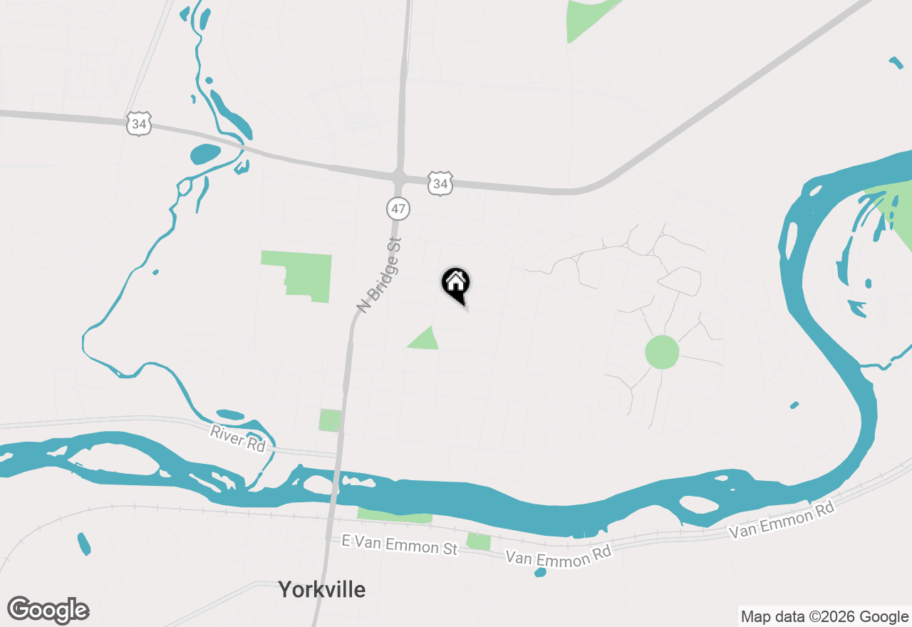 Map of 408 Jackson Street #B, Yorkville, IL 60560