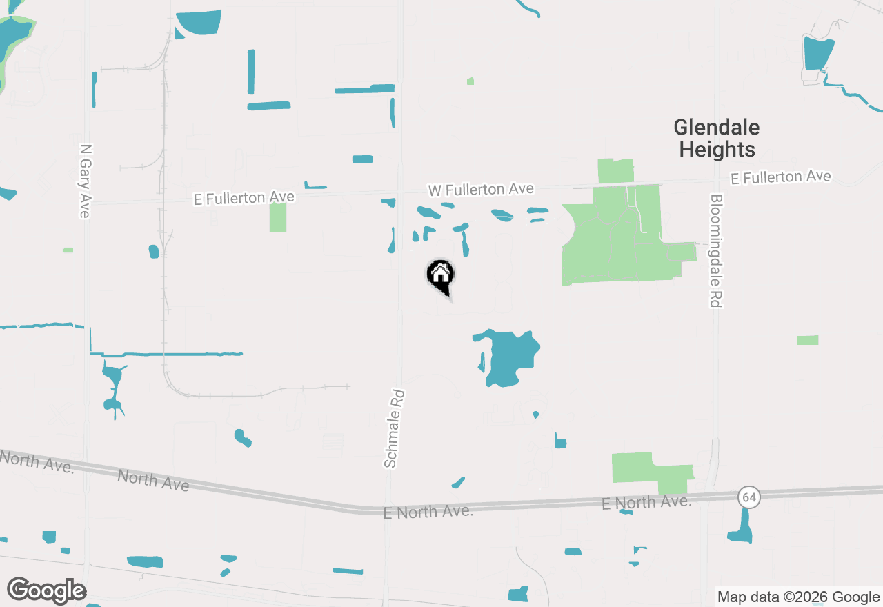 Map of 1411 Club Drive #C, Glendale Heights, IL 60139