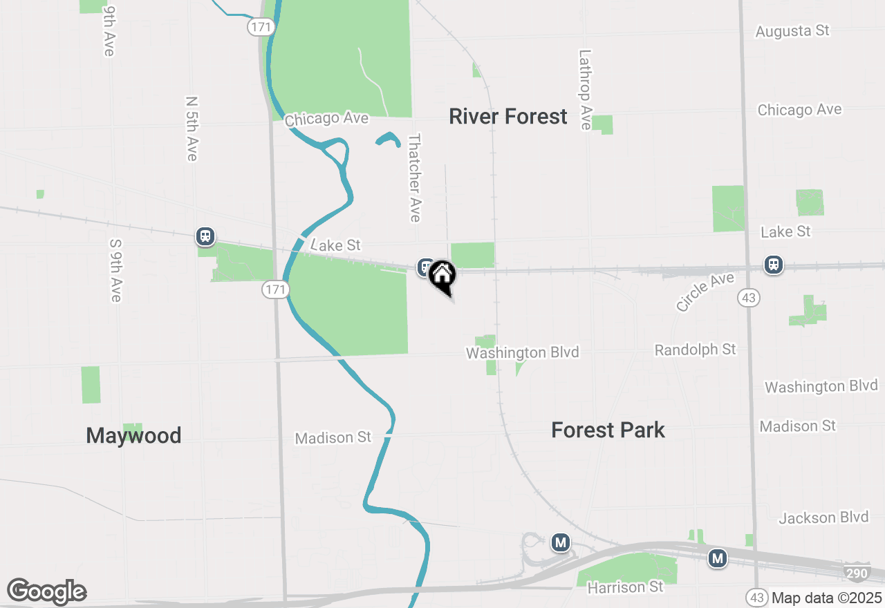 Map of 319 Gale Avenue, River Forest, IL 60305