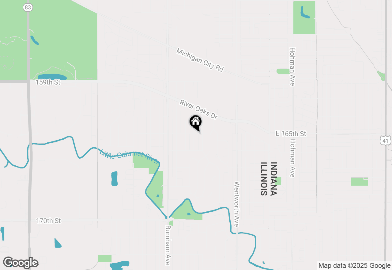 Map of 1351 Gordon Avenue, Calumet City, IL 60409