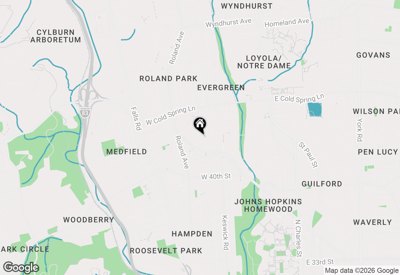 Map of 4203 Somerset Place, Baltimore, MD 21210