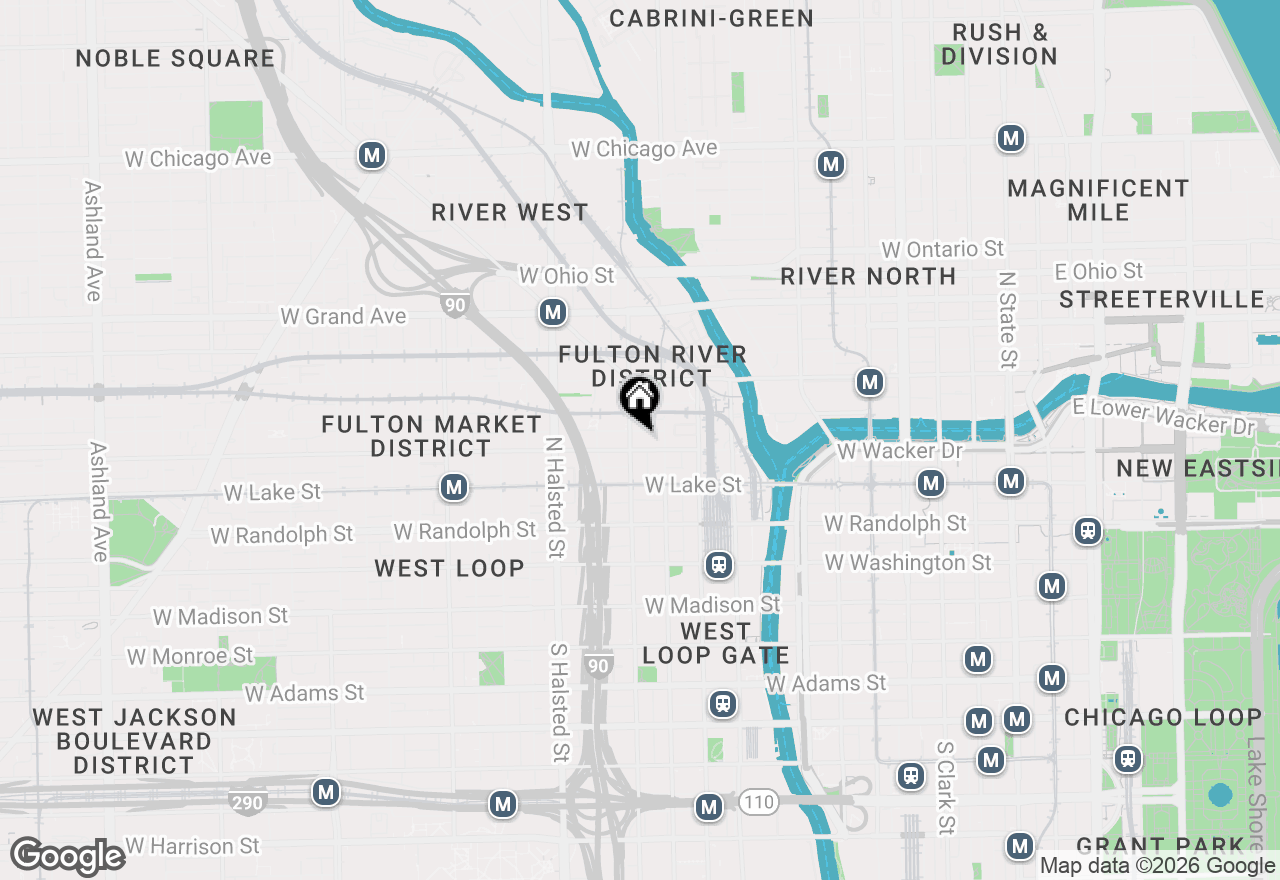 Map of 616 W Fulton Street #503, Chicago, IL 60661