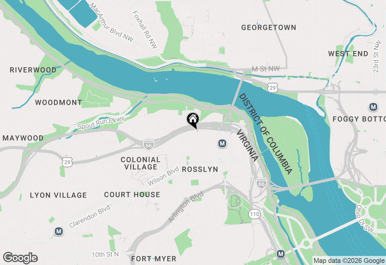 Map of 1601 N Colonial Terrace, Arlington, VA 22209