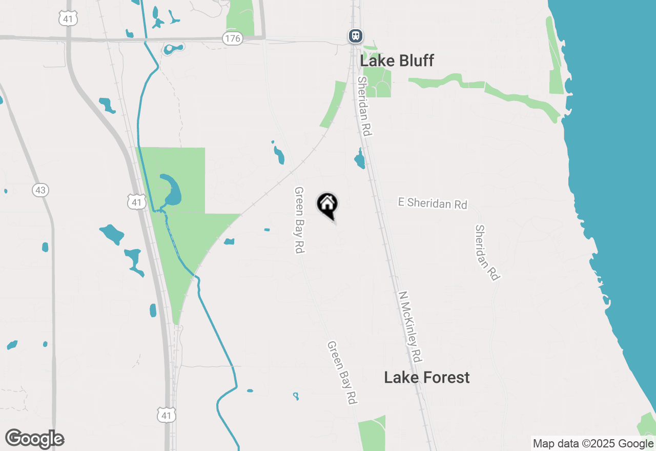 Map of 1576 Tara Lane, Lake Forest, IL 60045