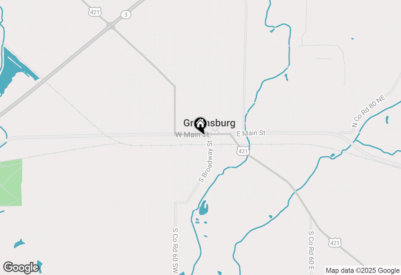 Map of 135 W Main Street, Greensburg, IN 47240