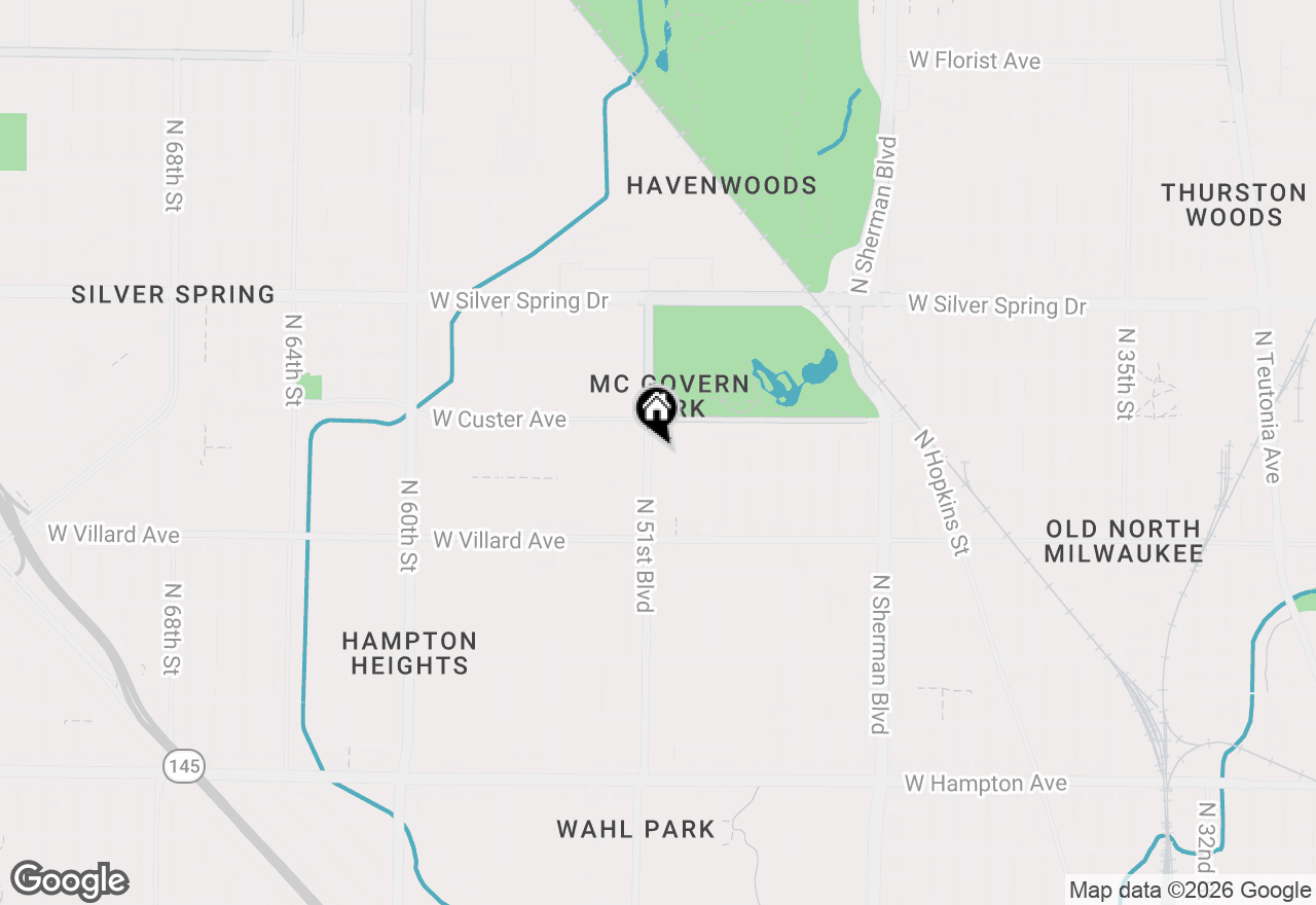 Map of 5334 N 51st Blvd, Milwaukee, WI 53218