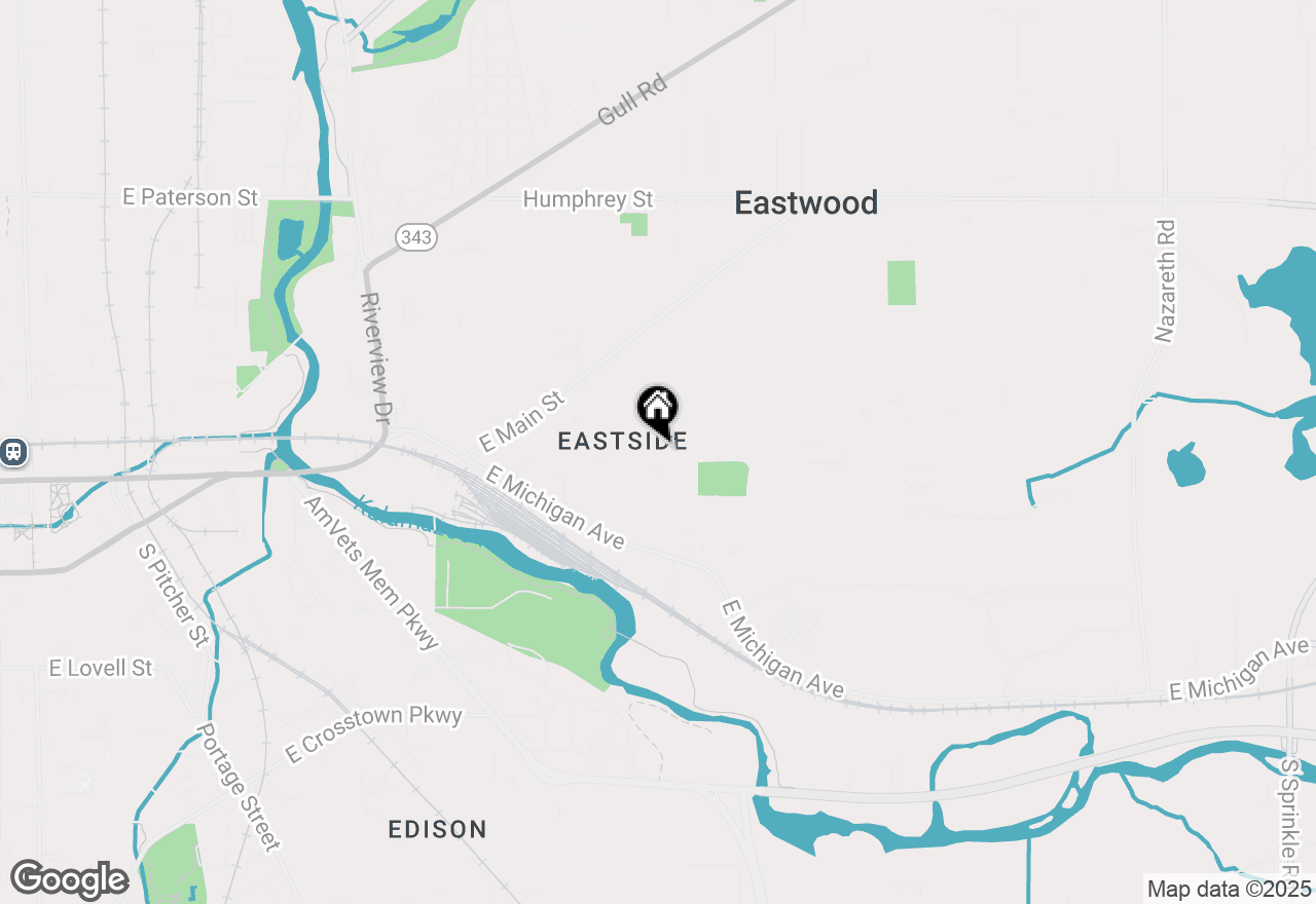 Map of 418 Trimble Avenue, Kalamazoo, MI 49048