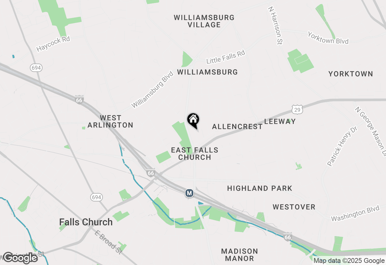 Map of 2430 N Rockingham Street, Arlington, VA 22207