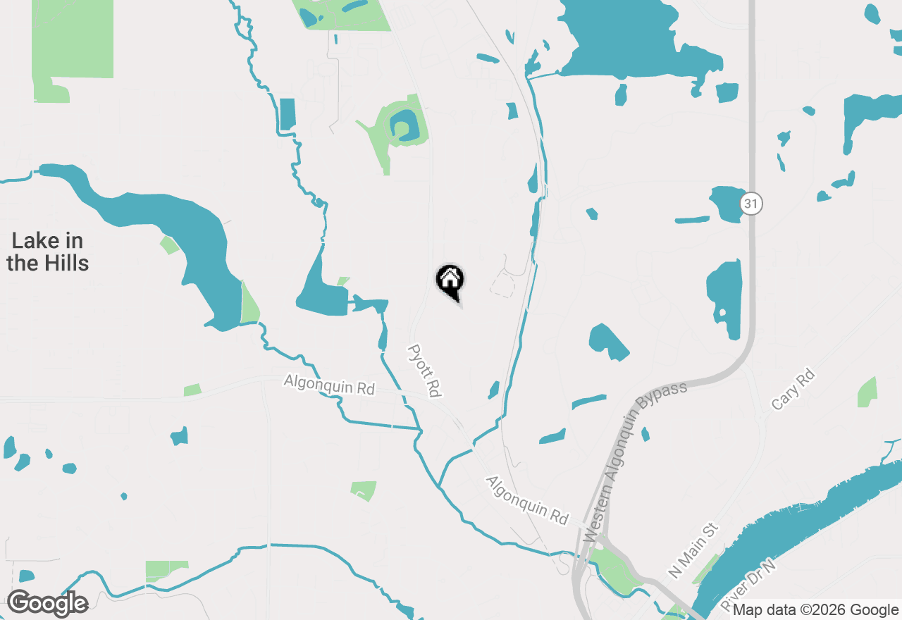 Map of 906 Cynthia Lane, Lake In The Hills, IL 60156