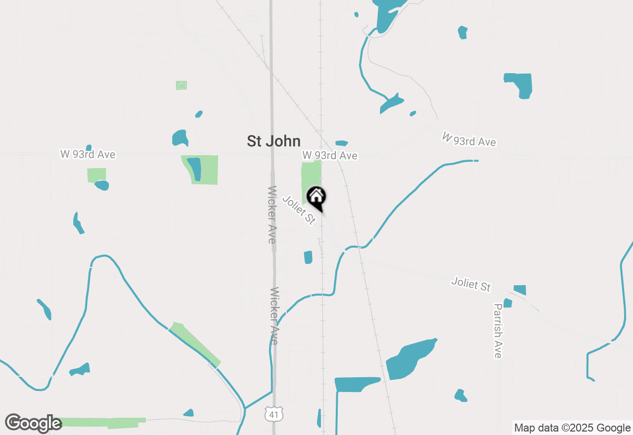 Map of 9535 Joliet Street, St. John, IN 46373